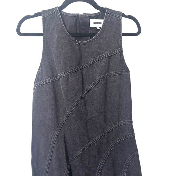SAINT ART Denim Sleeveless Maxi‎ Dress Faded Black Small - Picture 5 of 5